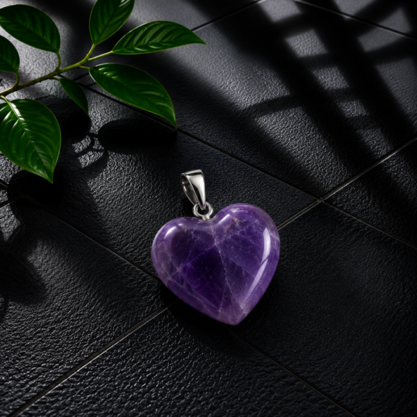 Amethyst Heart Pendant