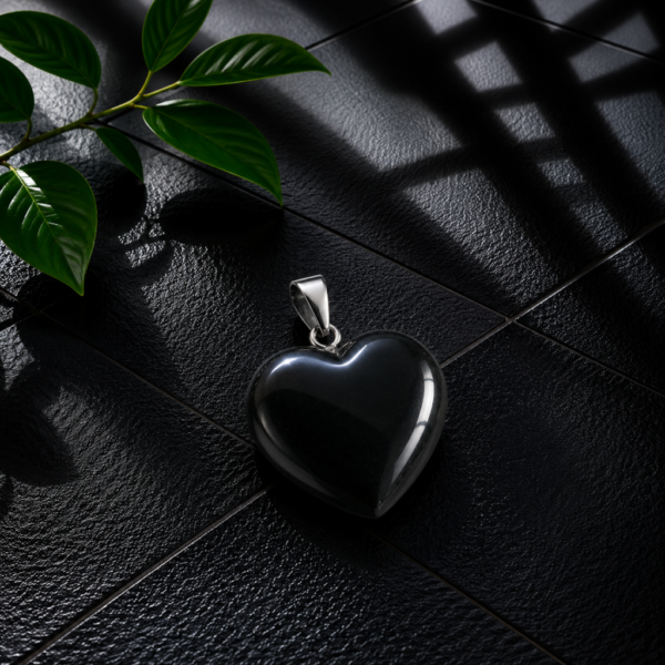 Black Oynx Heart Pendant