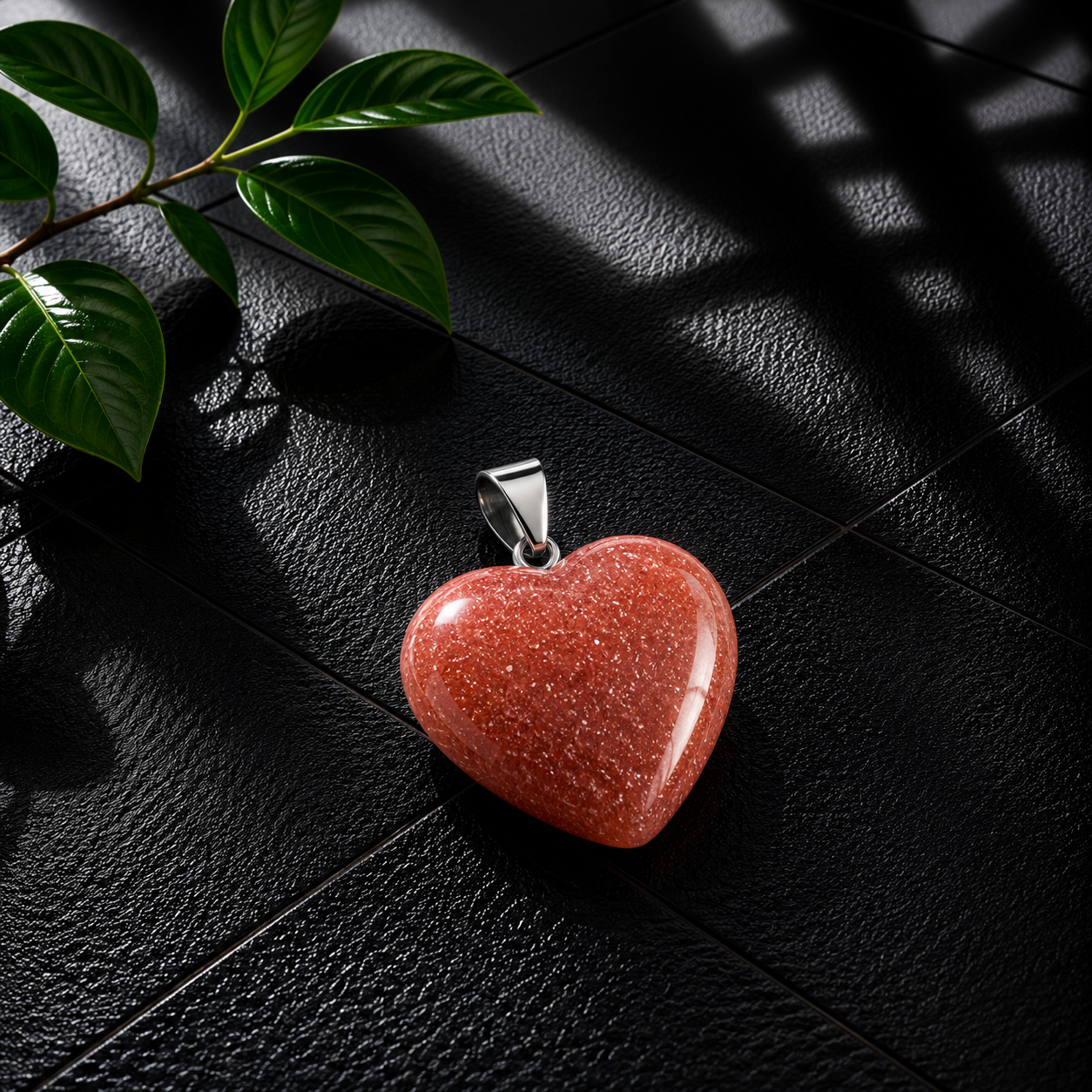 Goldstone Heart Pendant
