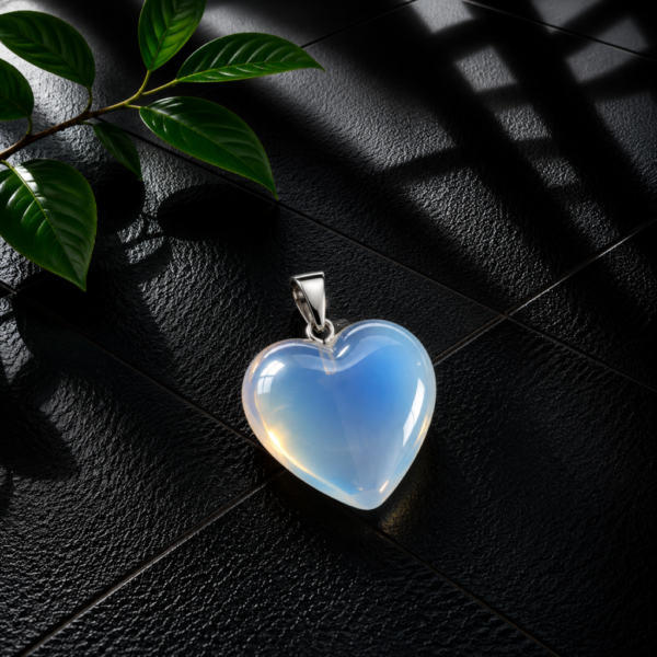 Opalite (Glass Heart) Pendant