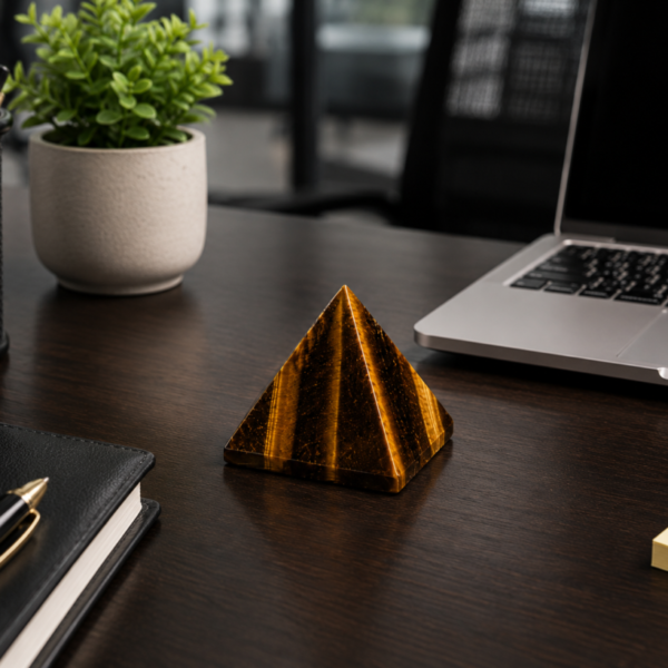 Tiger Eye Pyramid