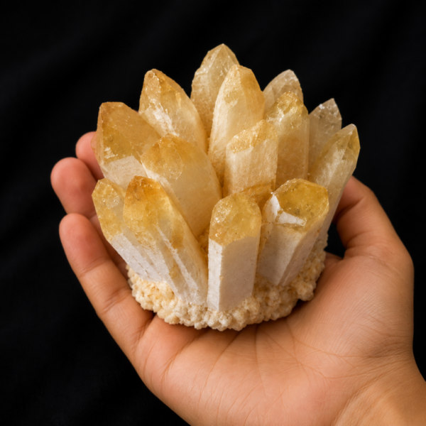 Yellow Quartz Cluster
