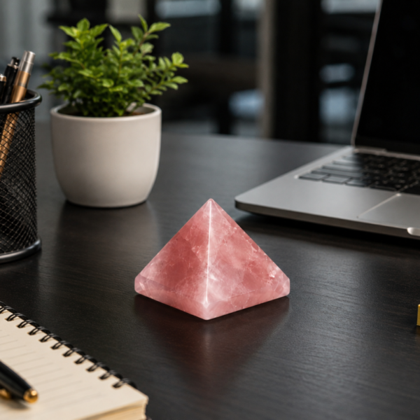 Rose Quartz Pyramid